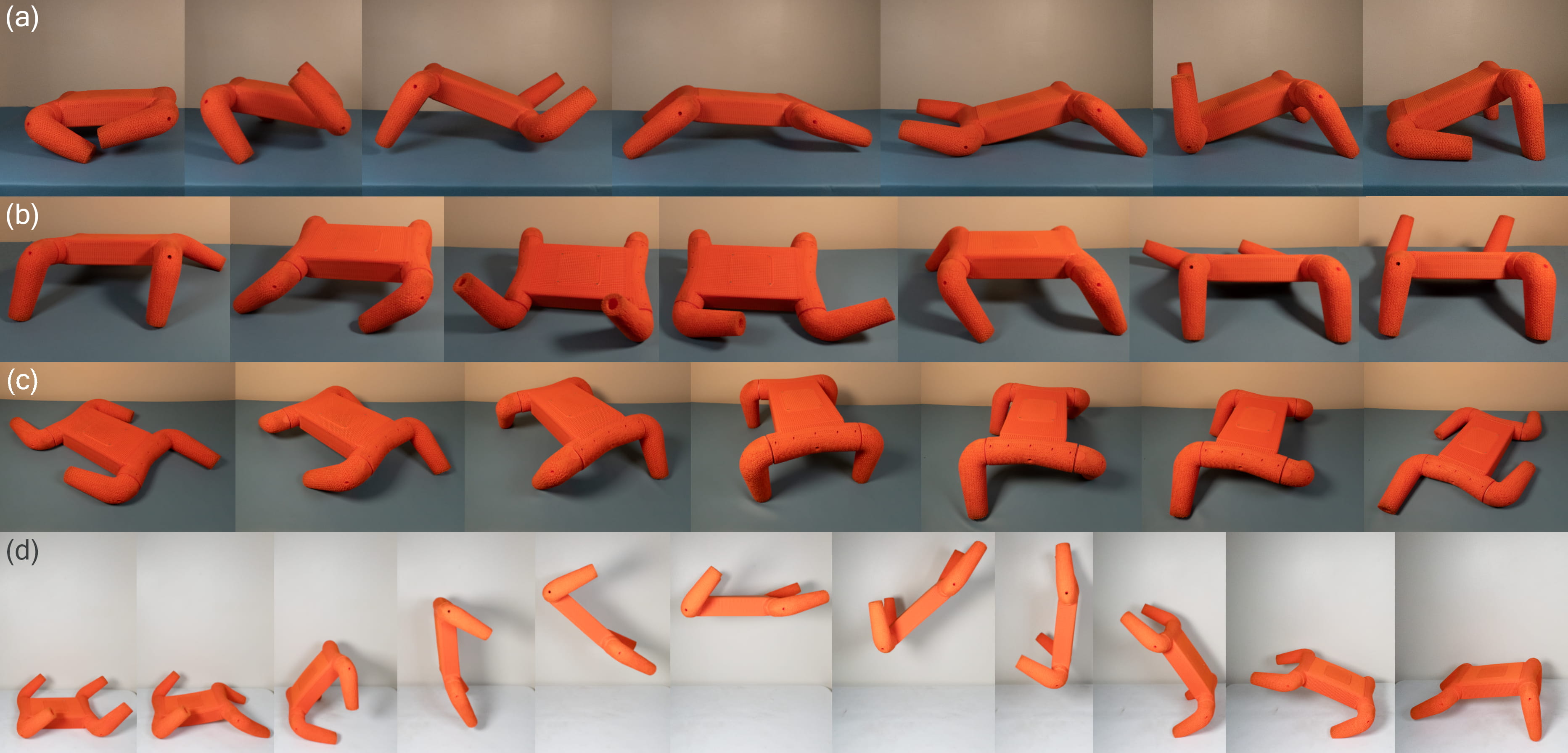 Flexipod locomotion patterns